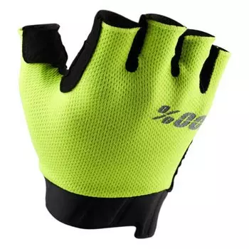 Короткие перчатки 100percent Exceeda Gel Short Gloves, желтый
