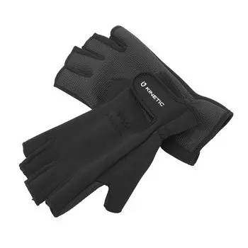 Короткие перчатки Kinetic Neoprene Half Finger Short Gloves, черный