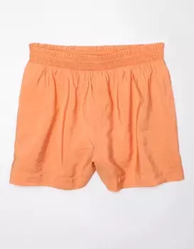Короткие шорты AE Easy со сборками на талии American Eagle Outfitters, оранжевый