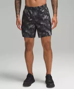 Короткие шорты без подкладки Pace Breaker Lululemon, черный