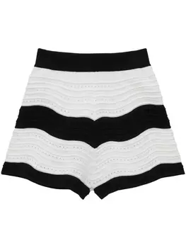 Короткие трикотажные шорты MSGM, черный