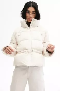Короткий пуховик H&M, бежевый