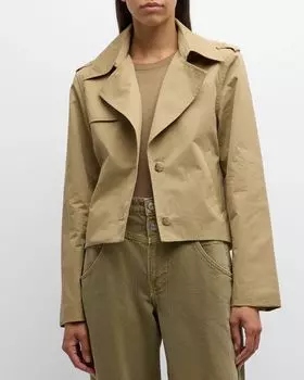 Короткий тренч FRAME, цвет Khaki