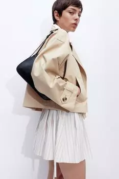 Короткий тренч H&M, бежевый