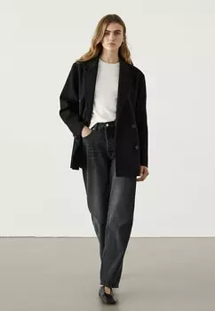 Короткое пальто Massimo Dutti, черный