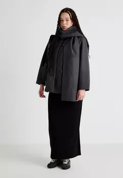 Короткое пальто VMCPOPSUSAN Vero Moda Curve, цвет Mottled Dark Grey