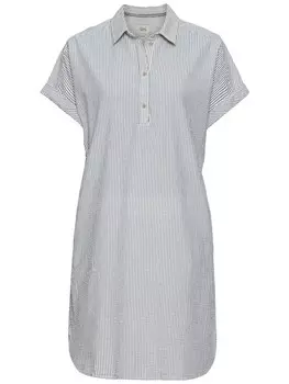 Короткое платье Camel Active Gestreiftes Schlupf aus leichter Baumwolle, цвет blau-wei