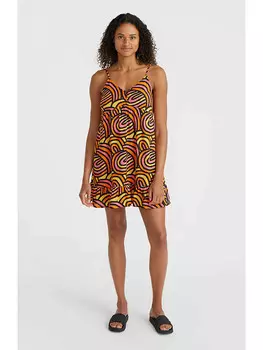 Короткое платье ONEILL Malu, цвет schwarz/orange/gelb