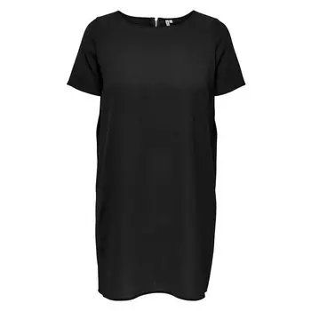 Короткое платье Only Carlux Tunic Short Sleeve, черный