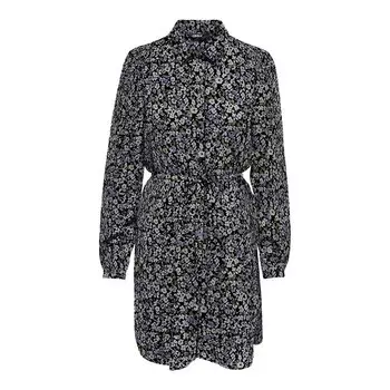 Короткое платье Only Nova Lux Long Sleeve, черный