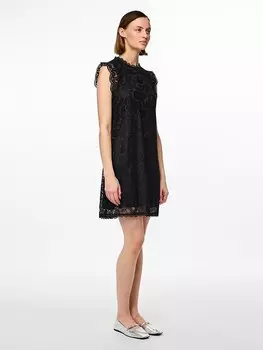 Короткое платье Pieces, черный