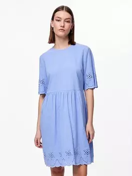 Короткое платье Pieces, синий
