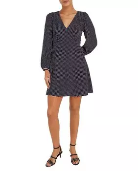 Короткое платье с длинными рукавами Tommy Hilfiger, темно-синий