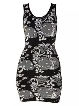 Короткое платье TOOCHE Kurzes Strick Alice, черный