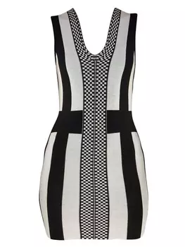 Короткое платье TOOCHE Kurzes Strick Monaco, черный