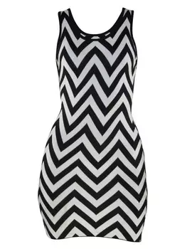 Короткое платье TOOCHE Kurzes Strick ZigZag, цвет gemustert