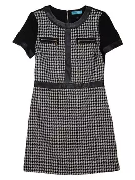 Короткое платье TOOCHE Mini Hahnentritt, черный