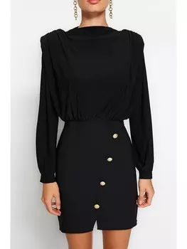 Короткое платье trendyol, черный