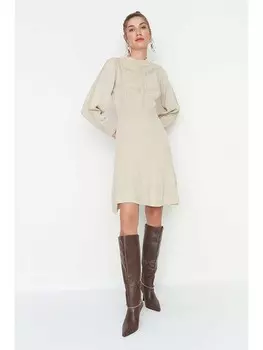 Короткое платье trendyol Kleid, бежевый