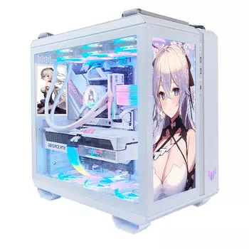 Корпус ASUS TUF GT502 Custom Bronya, Mid Tower, белый/рисунок