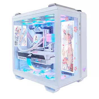 Корпус ASUS TUF GT502 Custom Kamisato Ayaka, Mid Tower, белый