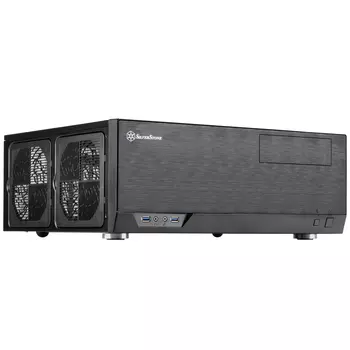Корпус SilverStone GD09, Desktop, SST-GD09B, черный