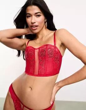 Корсет Ann Summers Icon Non Pad Boned, красный