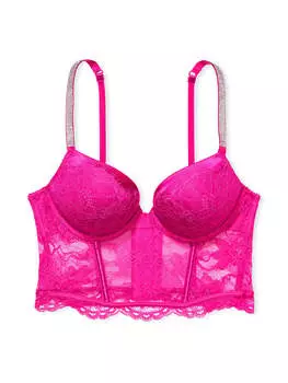 Корсет Victoria's Secret Very Sexy Bombshell Add-2-cups Push-up, розовый