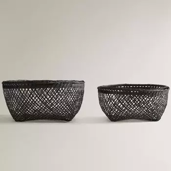 Корзина Zara Home Black Bamboo