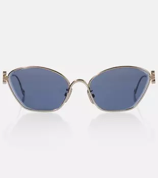 Кошачьи солнцезащитные очки Anagram Loewe, Gold/Blue