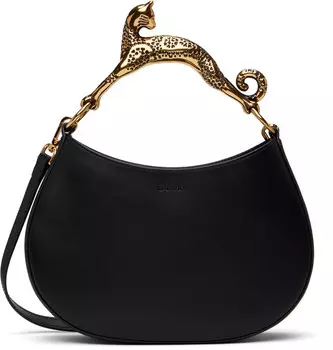 Кошачья кожаная сумка Lanvin