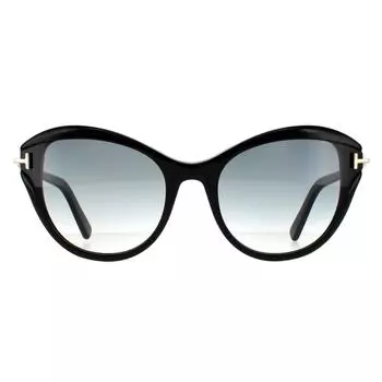 Кошачий Глаз Блестящий Черный Дымчатый Градиент Tom Ford, черный