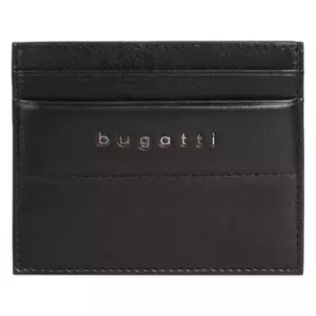 Кошелек bugatti "НОМ", натуральная кожа, черный