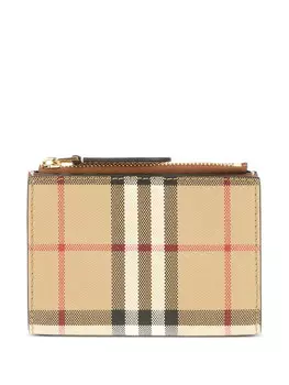 Кошелек Burberry в клетку, нейтральный