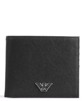 Кошелек Business Regenerated из искусственной кожи Emporio Armani, черный