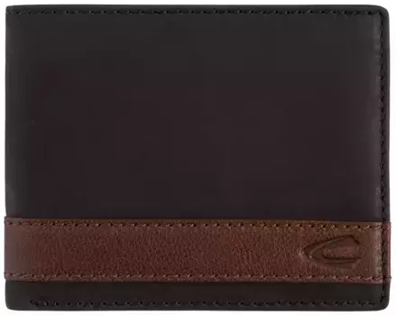 Кошелек Camel Active "Тайбэй", кожаный, с RFID-блоком для большей безопасности, черный