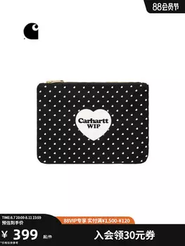 Кошелек Carhartt WIP с цветочным узором, черный