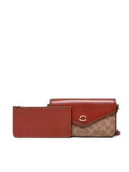 Кошелек Coach, коричневый
