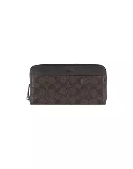 Кошелек Coach, темно-коричневый