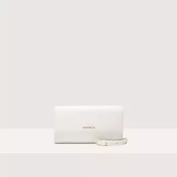 Кошелек Coccinelle Metallic Soft, цвет Blanco