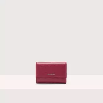 Кошелек Coccinelle Metallic Soft, цвет Sangria