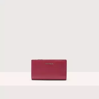Кошелек Coccinelle Metallic Soft, цвет Sangria