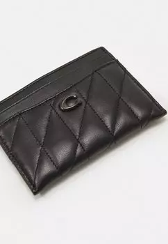 Кошелек Essential Quilted Pillow Card Case Coach, черный