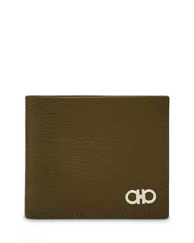 Кошелек Gancini Bi Fold Ferragamo, зеленый
