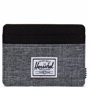 Кошелек Herschel Charlie Kreditkartenetui 4cc 10 см RFID, цвет raven crosshatch