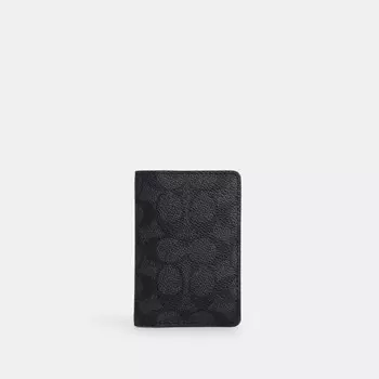 Кошелек ID COACH, цвет charcoal/black