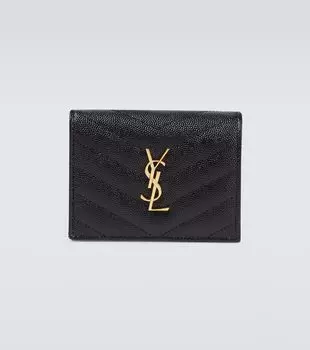 Кошелек из зерненой кожи Saint Laurent