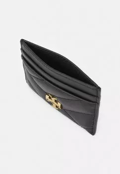 Кошелек Kira Chevron Card Case Tory Burch, черный