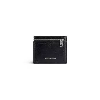 Кошелек квадратного сложения Superbusy BALENCIAGA, черный