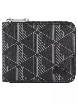 Кошелек Lacoste, цвет monogram noir gris